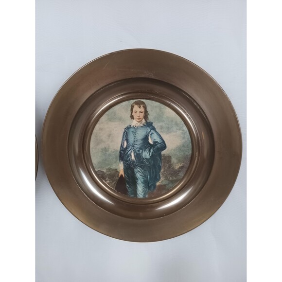 Linton Copper Plates With Blue Boy And Red Boy Painting Reproductions Wall Decor - Picture 4 of 9